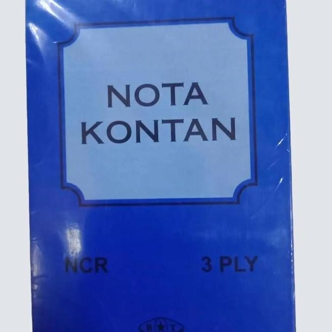 

Nota Kontan Kecil BOT 3 Play 1 Pack {10 Pcs} Ukuran 10,5x16,5 cm 19 Lembar NCR 3 Ply