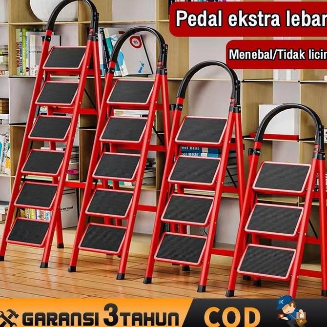 Tangga Lipat 3/4/5/6 Step Tangga Lipat Step Tangga Baja Rumah Tangga