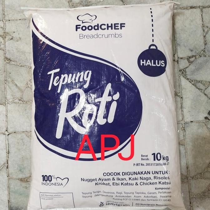 

Murah Tepung Roti Breadcrumbs Mix Halus Foodchef 10Kg