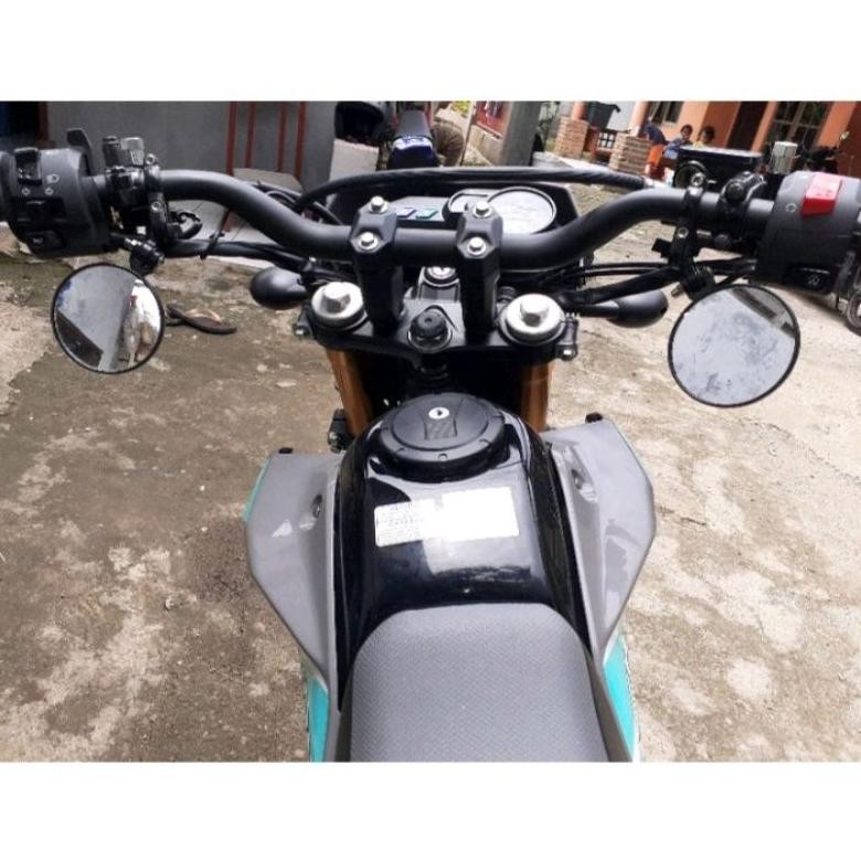Promo Spion Jepit Stang Bulat Klx-Crf 10-Wr 1 Supermoto Vnd/Kaca Bening/Spion New Bulat Vnd Universa
