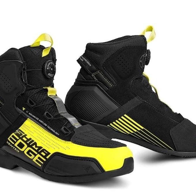 Sale Sepatu Touring Shima Edge Vented Yellow Fluo Shoes Riding Touring