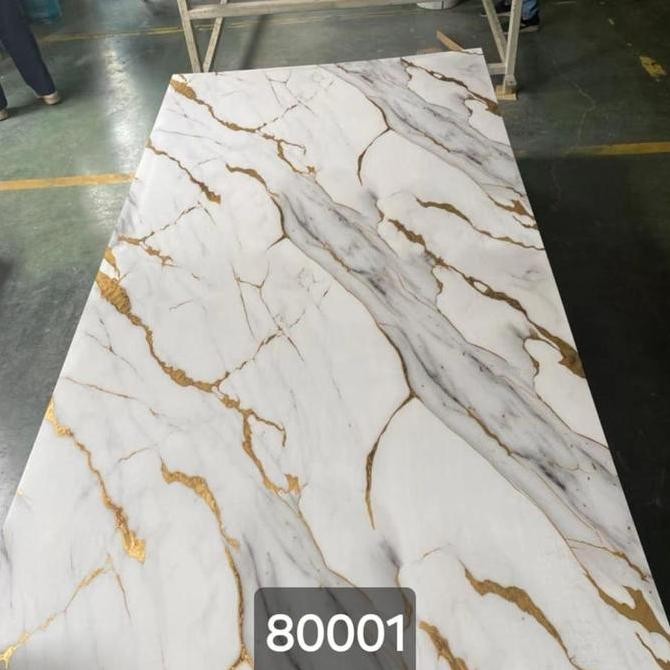 UV Marble Sheet / PVC Marmer / Wallpanel Marmer / Panel Dinding Motif Marmer