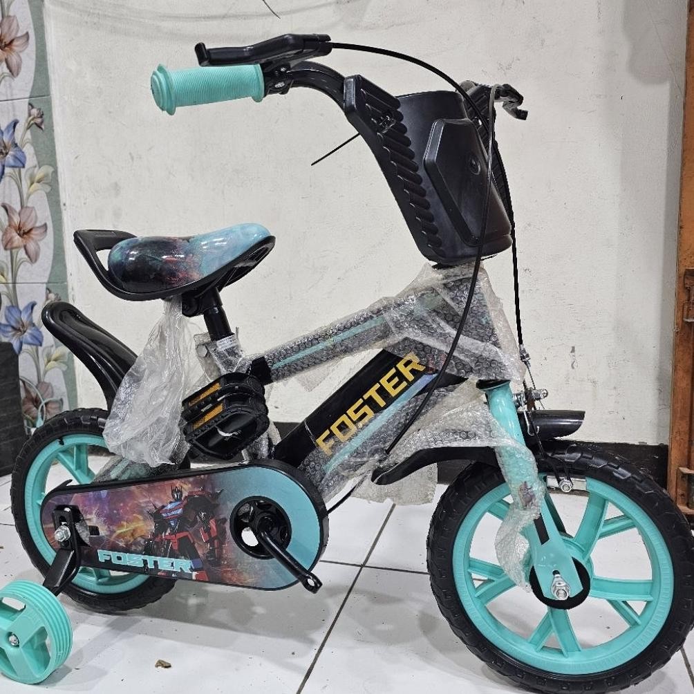 Sepeda 12 Inch Cowok Frame Besi Kokoh