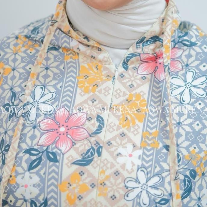 new Mukena Chayra Series By Mukena by Taufiq | Mukena Traveling Medium Pouch Motif | Mukena 2in1 Mod