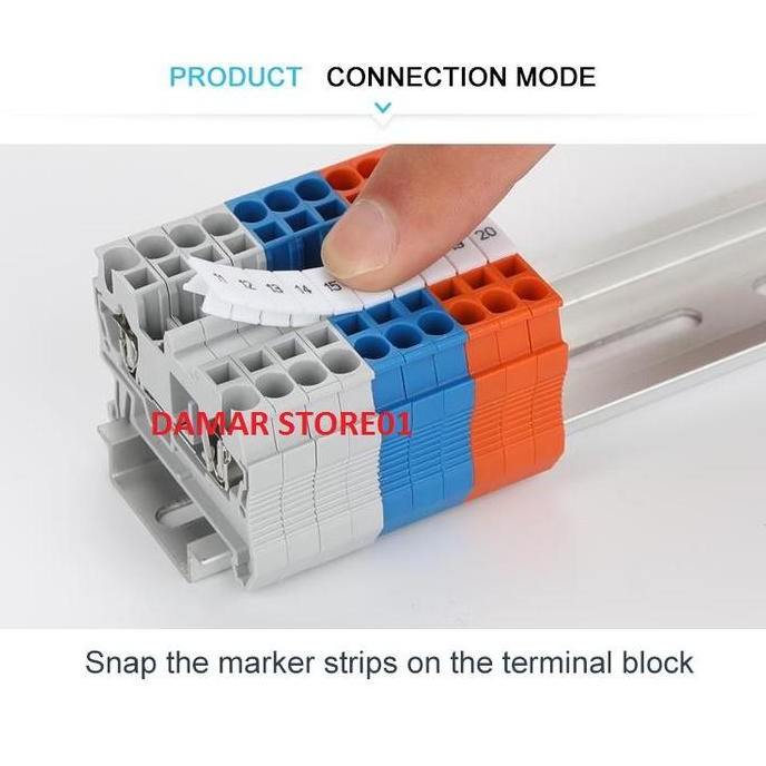 

ZB/DEK-Marker/Nomor Terminal Block untuk-Weidmuller-Phoenix Contact murah