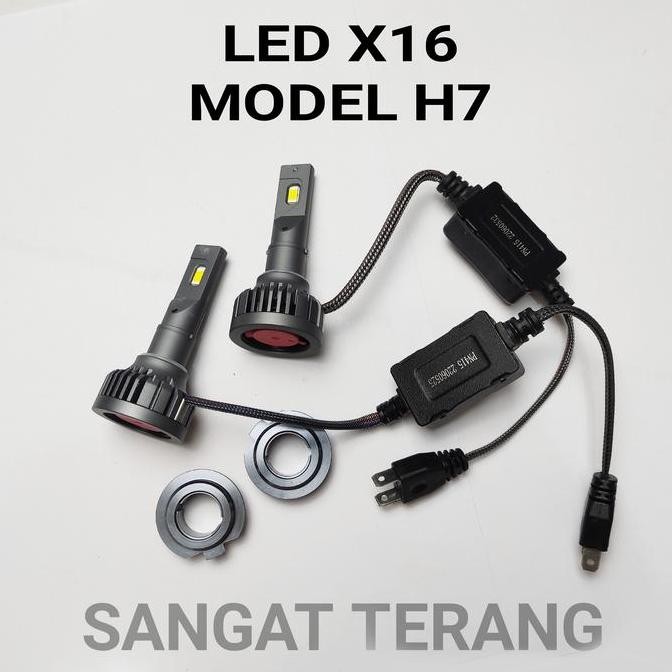. LAMPU LED MOBIL X16 H4 H11 H7 H1 H16 SUPER TERANG