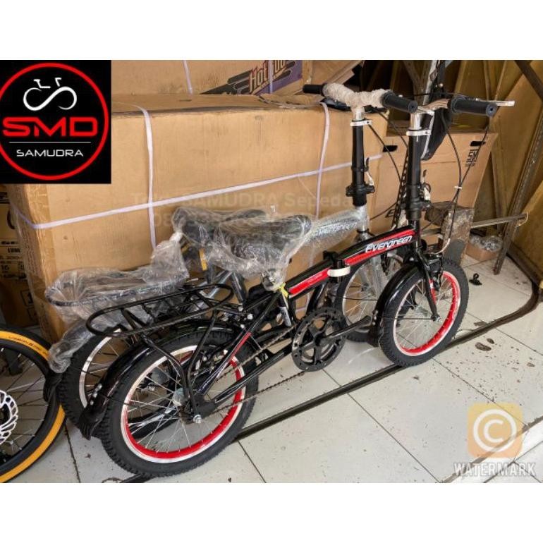 Sepeda Lipat Folding 16 Evergreen Single Speed BDG