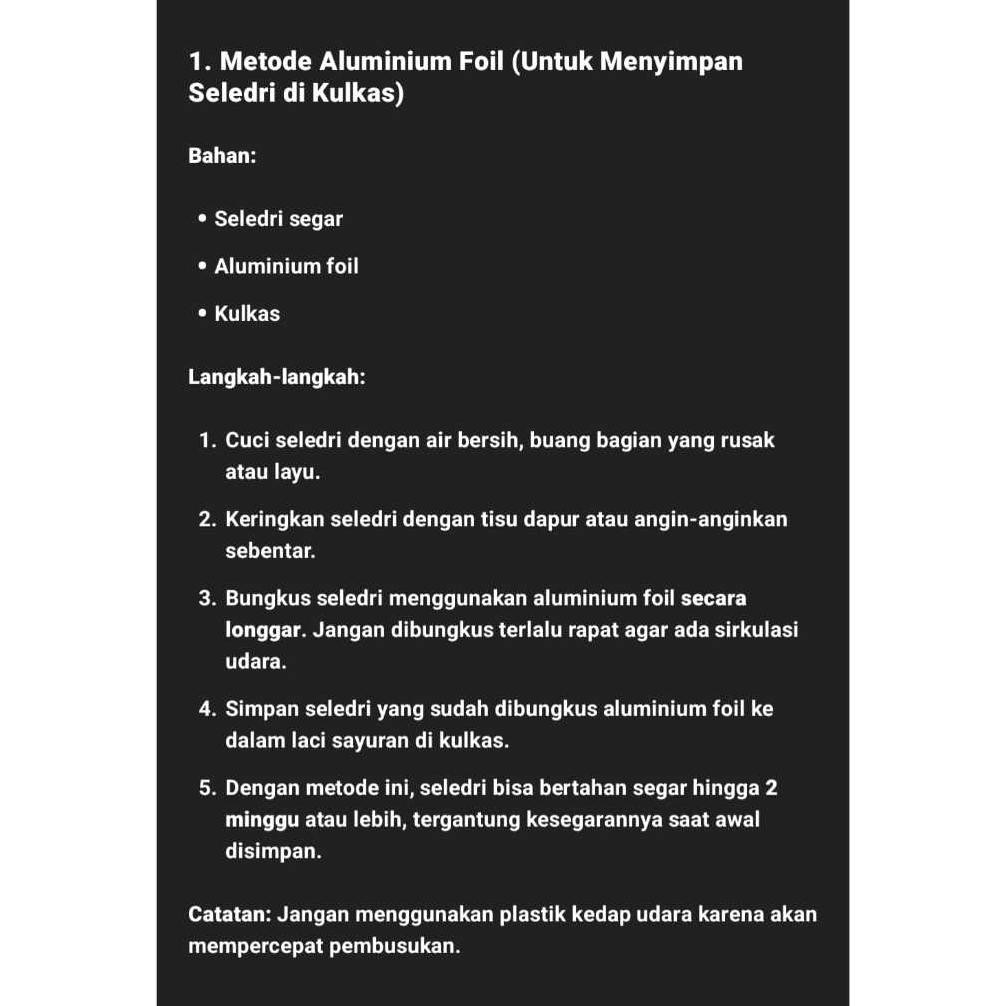 

Unik Celery Seledri Stick Organic Fresh Bandung 1Kg