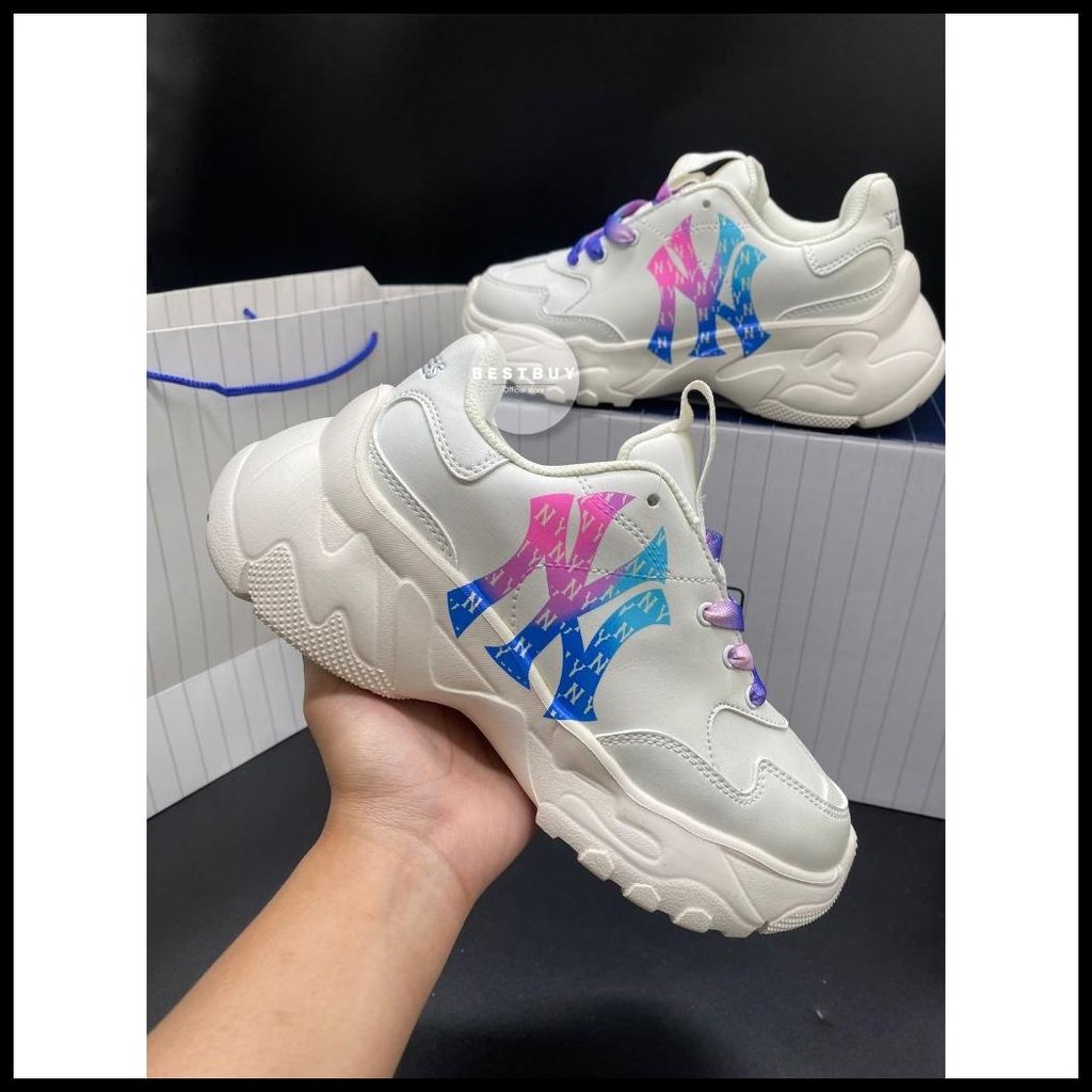 NEW YORK YANKEES X MLB TRAINERS LOW-TOP PLATFORM CASUAL ATHLETIC JOGGING SHOES