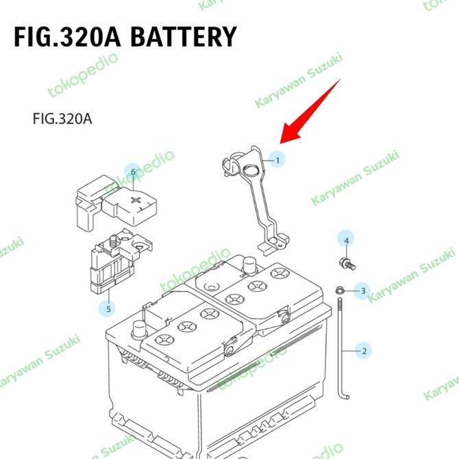 ready Band Battery / Pengait Aki Mobil Ertiga Diesel