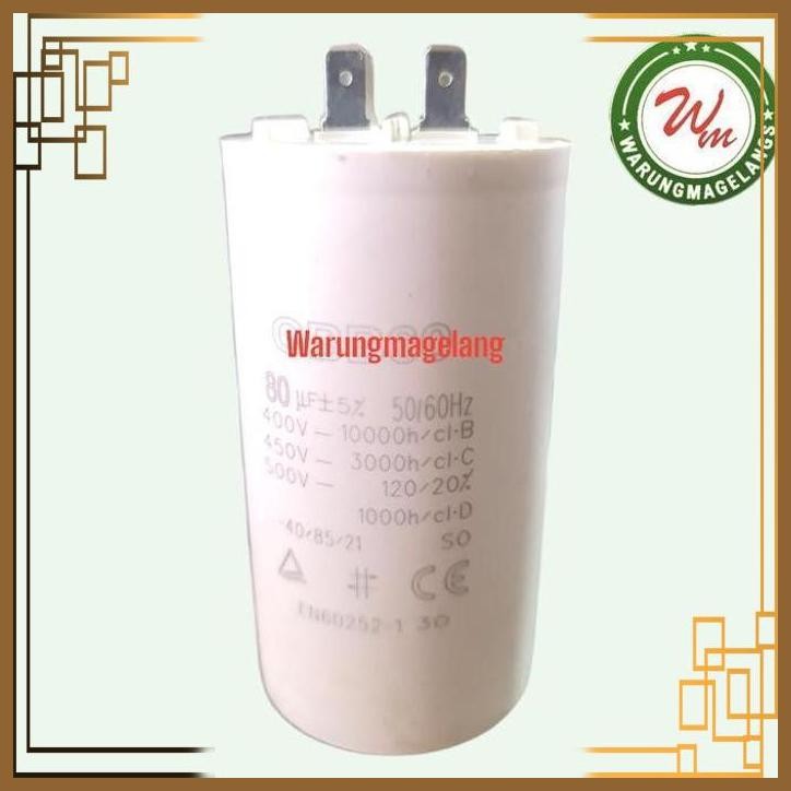 [WGM] KAPASITOR CAPASITOR 4 PIN FOR POMPA SUMMERSIBEL CELUP INOTO CBB60 80 UF SIBLE