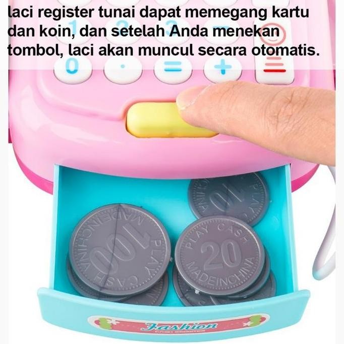 

new !!! Mesin Kasir Belanja Kalkulator Berhitung/ Cash Register with Caculator/ Cashier Machine / Mainan Edukasi Anak murah