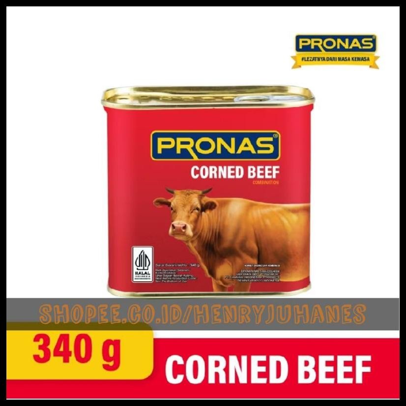

340 GRAM PRONAS CORNED BEFF /KORNET DAGING SAPI HALAL EXP 2027