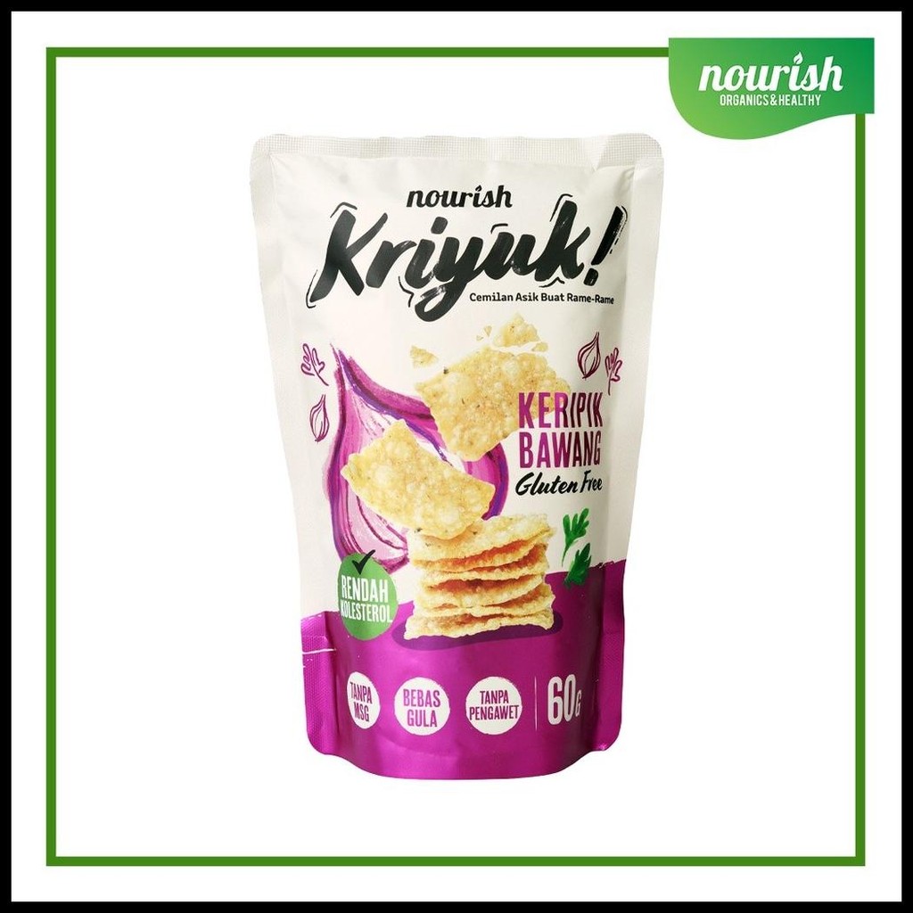 

KRIYUK! KERIPIK BAWANG GLUTEN FREE RENDAH KOLESTEROL, NO MSG 60GR
