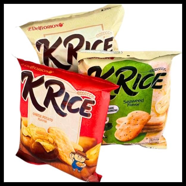 

DELFIORION DELFI ORION ORICE O RICE ORICE K-RICE KRICE CRACKERS KREKERS BERAS SWEET SEAWEED POTATO CHEESE 151.2GR