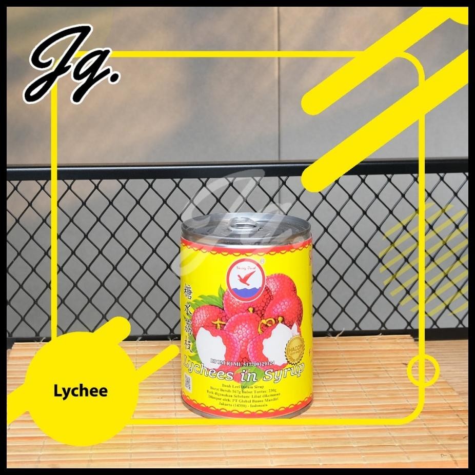 

LYCHEE KALENG HERRING BRAND 1 KARTON / LYCHEES IN SYRUP / BUAH LECI KALENG 565 GRAM - KARTON