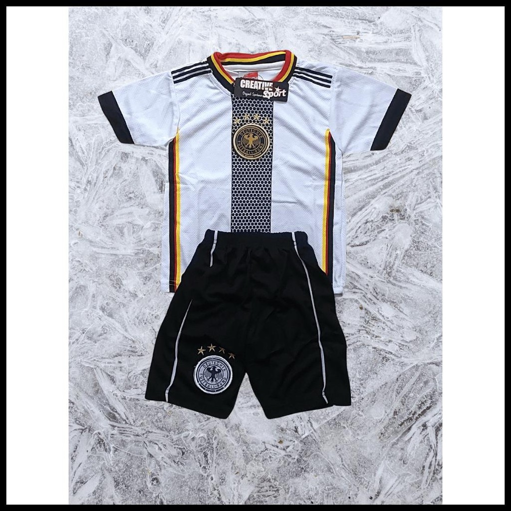 JERSEY BAJU BOLA TIMNAS JERMAN AWAY/SETELAN BAJU BOLA NEGARA JERMAN USIA 5-12THN