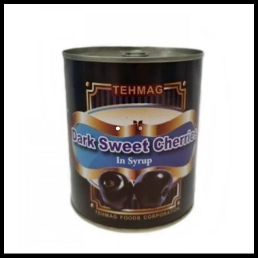 

TEHMAG DARK SWEET CHERRIES IN SYRUP 3KG / BUAH DARK CHERRY / CHERRY HITAM HIASAN KUE