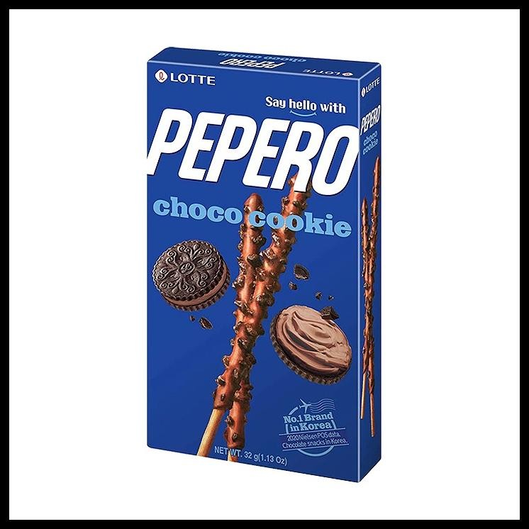 

KC. LOTTE CHOCO COOKIE PEPERO 32G/ORIGINAL COOKIES BISKUIT RASA COKLAT ASLI KOREA