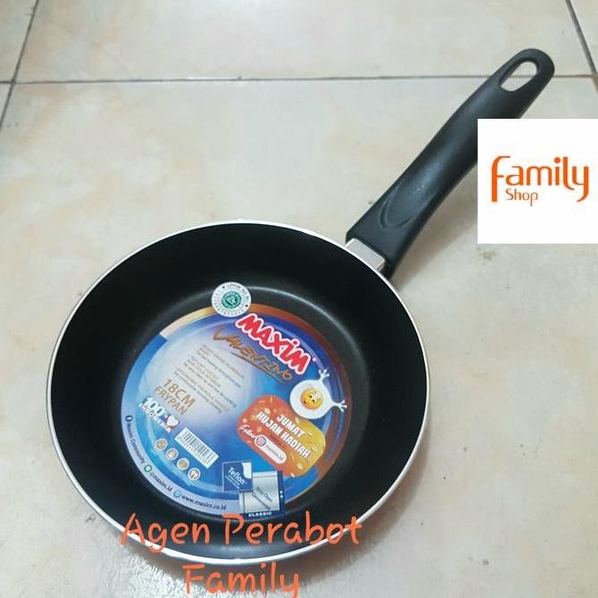 Tersedia Frypan Teflon 18cm Maxim Anti Lengket Valentino / Teflon Maxim 18 cm