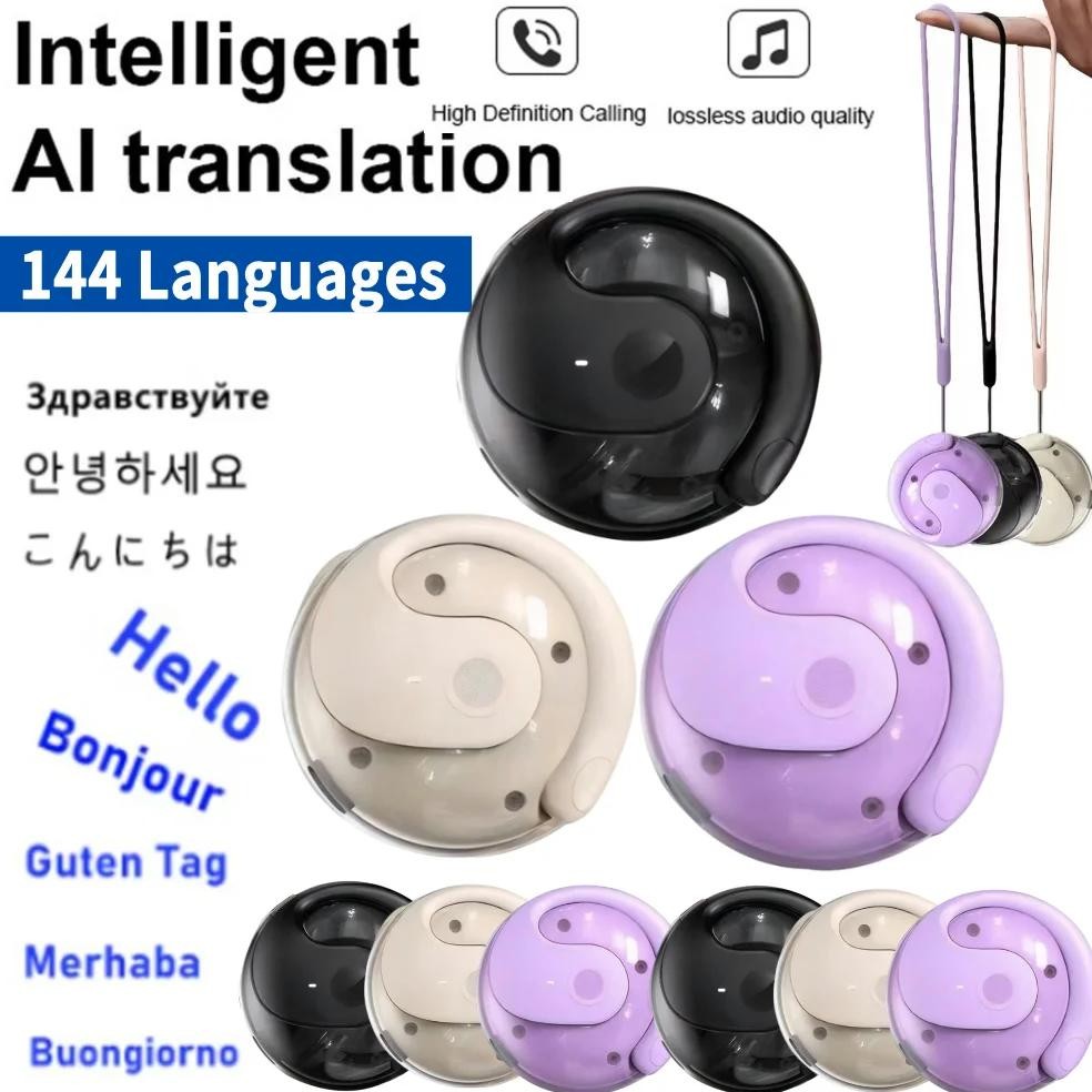

144 Languages Wireless BT AI Translation Earbuds Waterproof Earphone Real-time Translation Earphones for Travel and Business