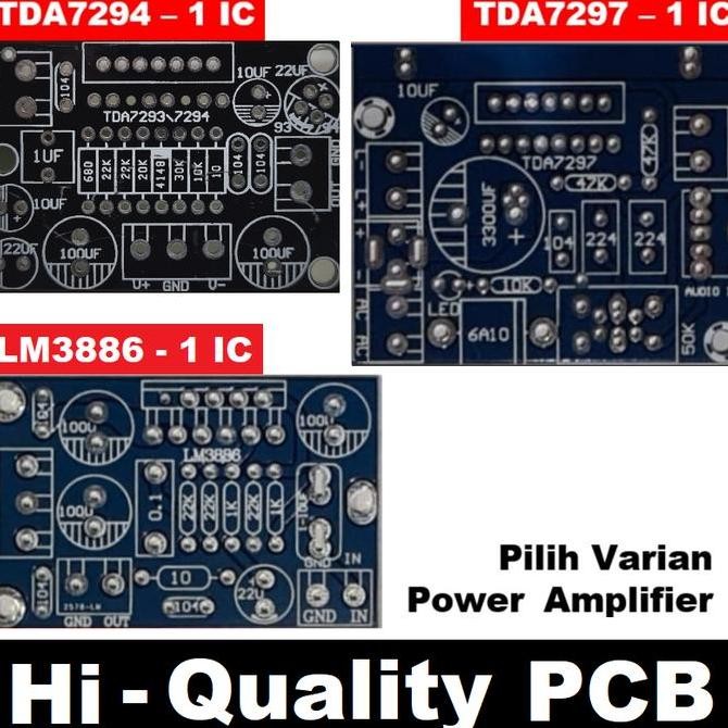 PCB High Quality Power Amplifier 1-IC TDA7293/TDA7294 TDA7297 LM3886