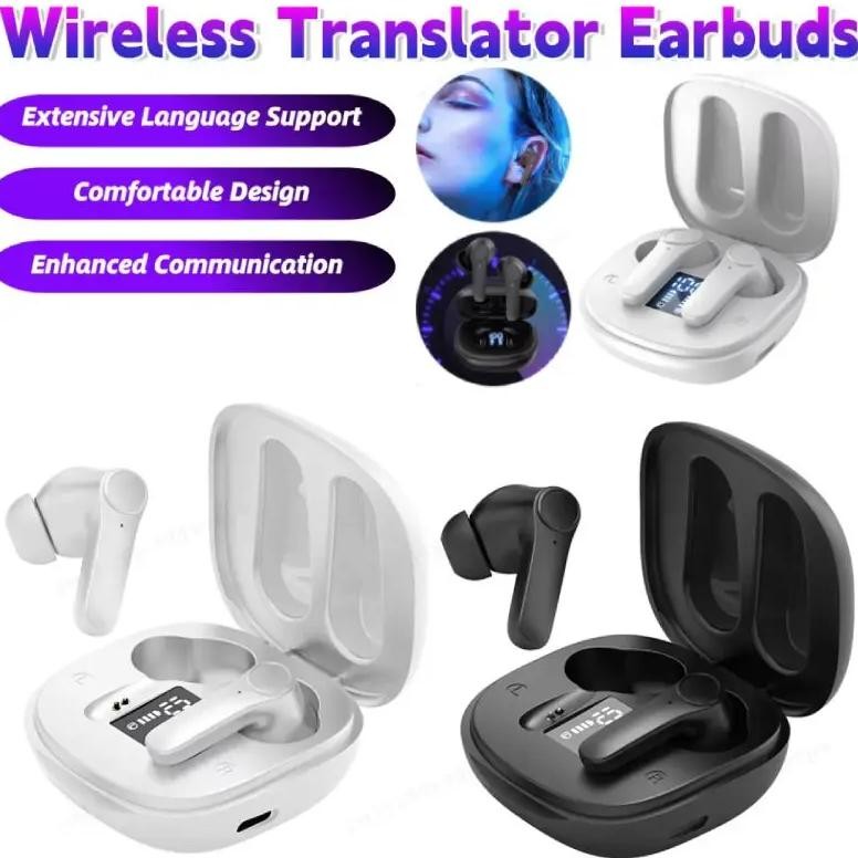 

B11 Wireless Bluetooth Translation Earphones 144 Languages Translator Earbuds 98% Accuracy Real-time Translators Headphones