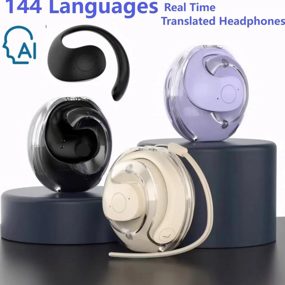 

Intelligent Real-time Translation Earbuds Global 144 Languages Wireless BT Translation Earphones Waterproof Smart Voice Earbuds