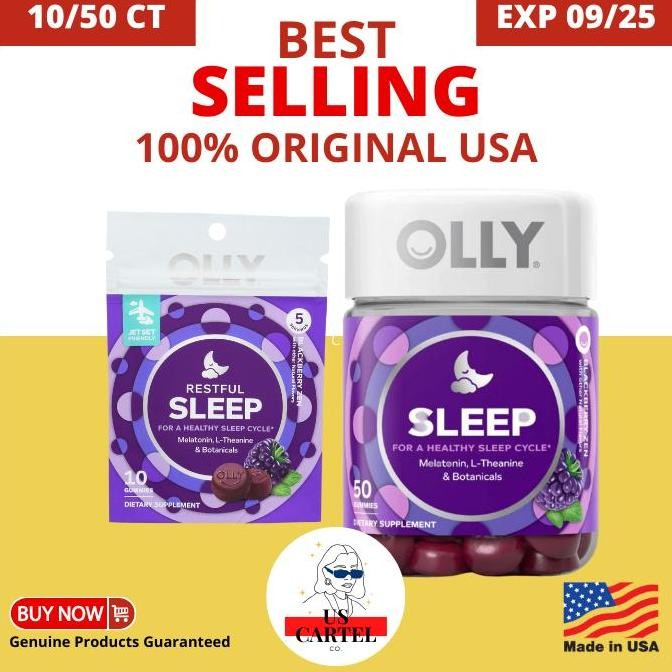 

NEW OLLY Sleep 10 Gummies Small Pouch USA