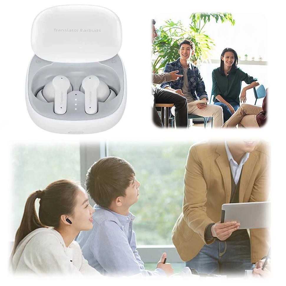 

144 Languages Translation Earphone 98% Accuracy Bluetooth-Compatible 5.4 Smart Voice Translator Ideal for Travel and Business
