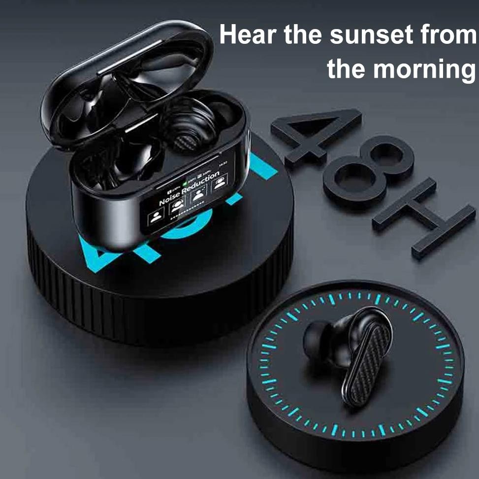

Wireless BT 5.4 Real Time Translator Earbuds Smart Touch Screen Housing 144 Languages Translator Headset for Business Travel