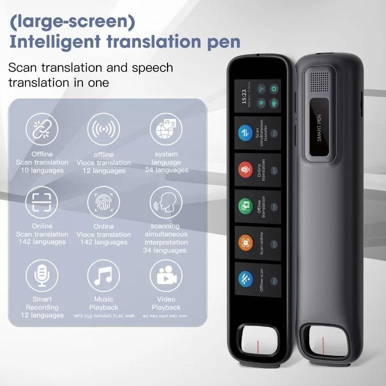 

X10 Point Reading Translation Pen 3.76 Inches 142 Language Electronic Voice Scanning Pen Mutual Translation Dictionary Pen