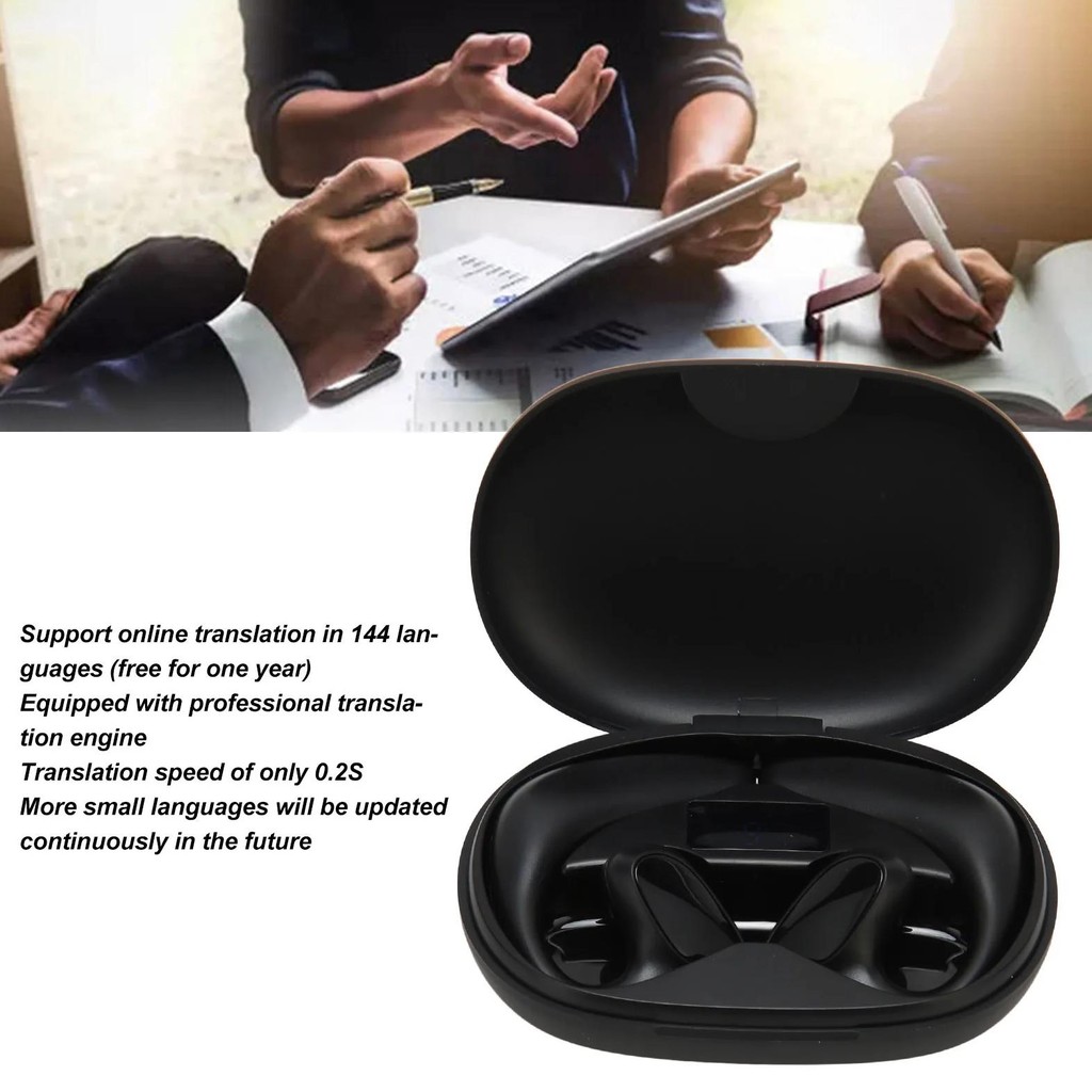 

Wireless Translator Headphones Calling Function Online Translation Earphones 144 Languages Stereo Accurate for Travel for IOS
