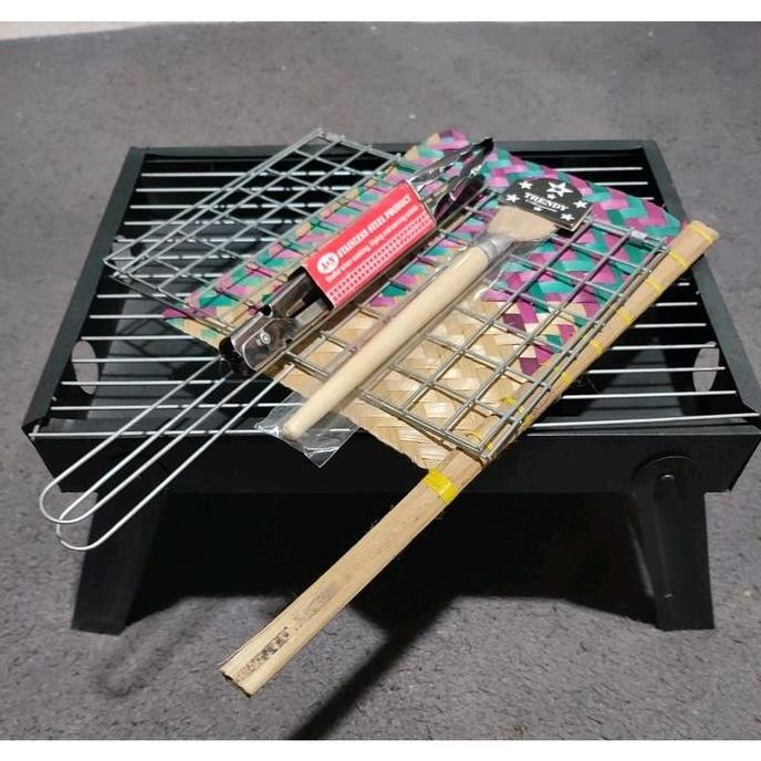 Tersedia Panggangan Portable Bakaran sate ikan ayam sosis bakar