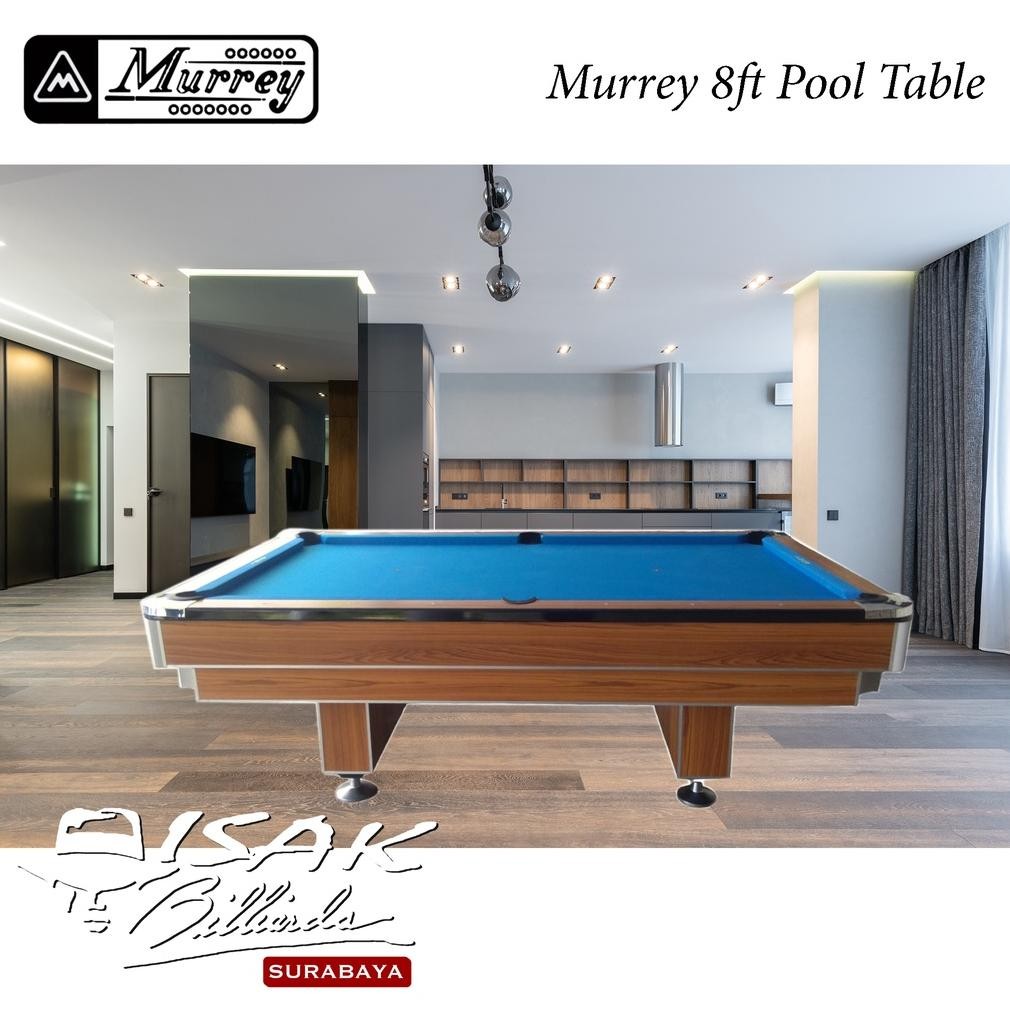 Meja Billiard Murrey 8  ft Bola Besar - Marmer Slate - Meja Billiar