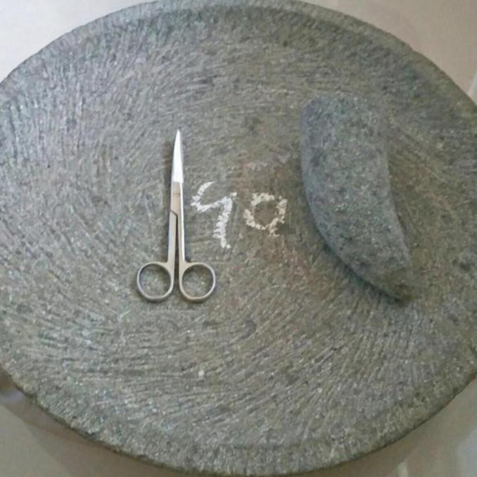 Tersedia Cobek batu asli 40 cm via grab/gojek