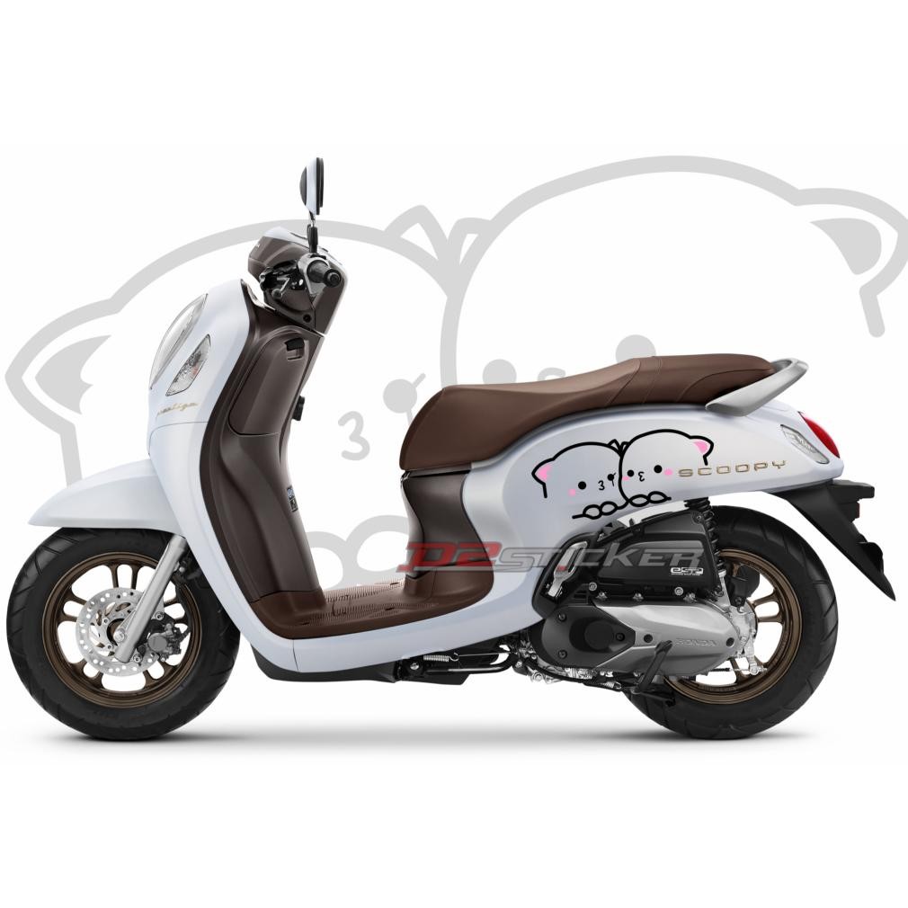 Ready Stiker Sicker Scoopy Kucing Lucu