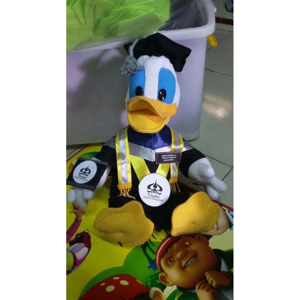 HOT SALE Boneka Wisuda Donald Bebek Duck Kado Romantis Couple Unik Luc