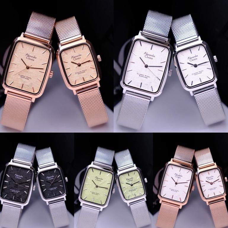 Jam Tangan Couple Pria Wanita Alexandre Christie Ac8699 / Ac 8699 Pasir Original Garansi Resmi 1Tahu