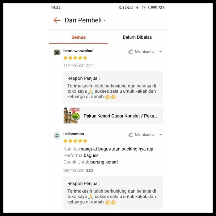 PAKAN KENARI GACOR KONSLET / PAKAN KENARI DOSIS TINGGI / PAKAN CANARY SEED CAMPUR