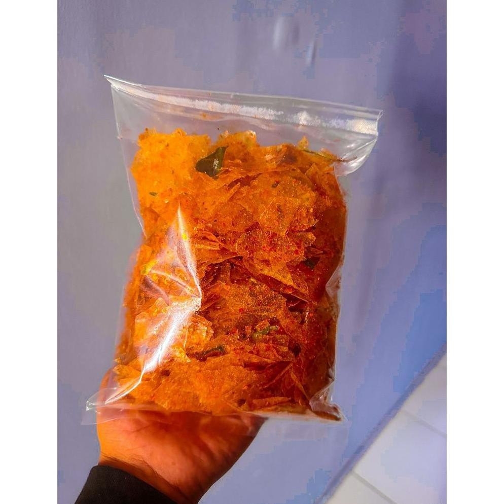 

KERIPIK KACA PEDAS DAUN JERUK 100GR