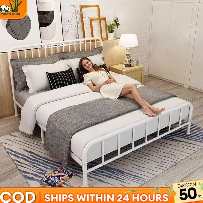 Tempat tidur besi Daybed Ranjang Tatakan Divan Tempat Tidur Yelena Ranjang Tidur Dipan Tempat Tidur