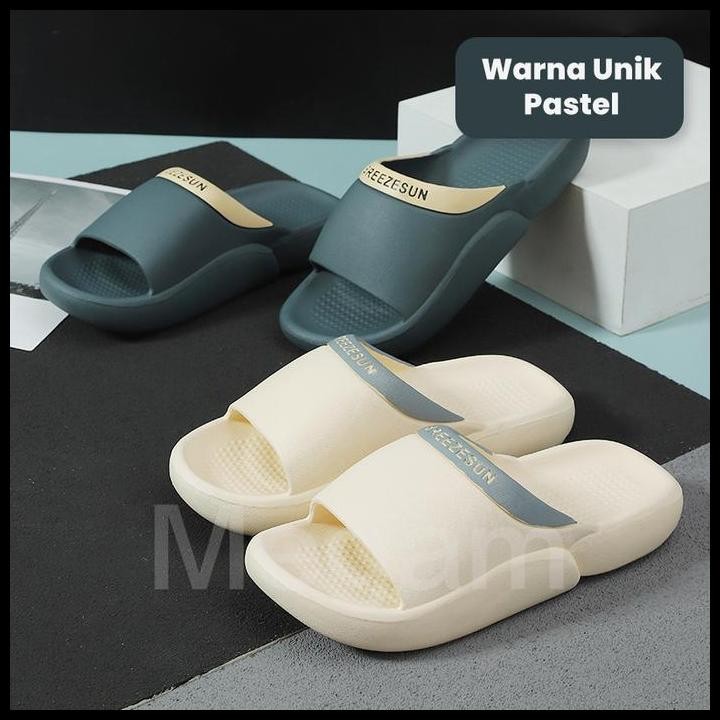 Megam Sandal Cowok Karet Flat Slipper Slipon Pria Casual Hsn162 Original Best Seller