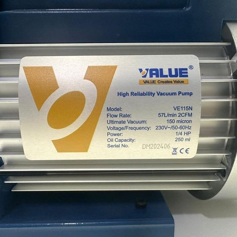VACUUM PUMP 1/4pk MERK VALUE (VE-115N) ORIGINAL