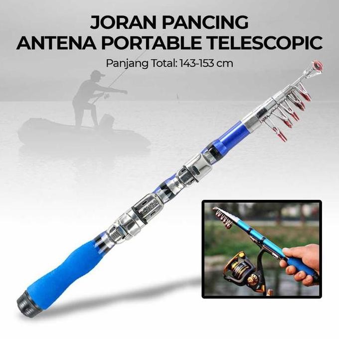 

Terlaris Joran Pancing Ikan Antena Portable Telescopic 1.5 M - S6