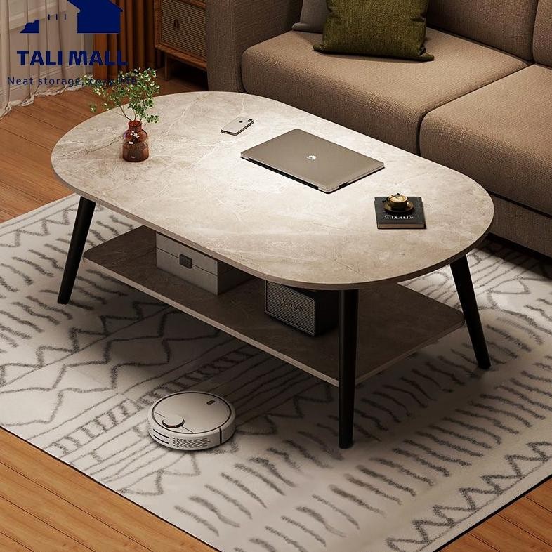 Meja Ruang Tamu Marmer Meja Kopi Modern Meja Kopi untuk Apartemen Kecil Ruang Tamu Sofa Rumah