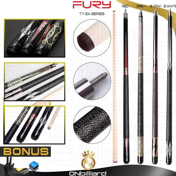 Fury TY EA Cue Stick Stik Play Billiard Biliar Biliard Biliyar PP