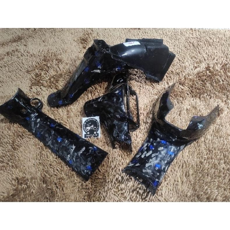 body kasar set F1zr original Carbon Forged diamond cut totol biru | body kasar fizr carbon forged di