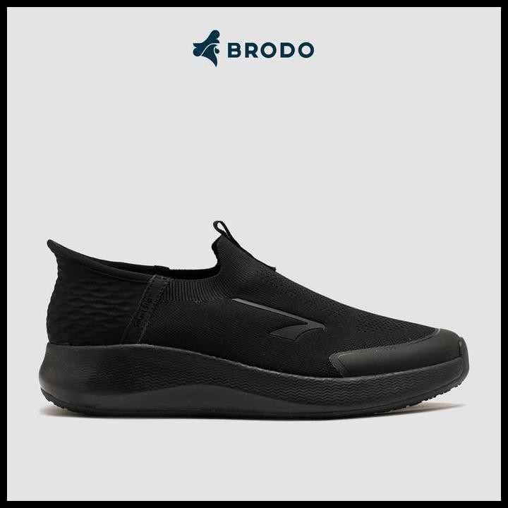 Brodo - Arte Slip-On Full Black Original Best Seller