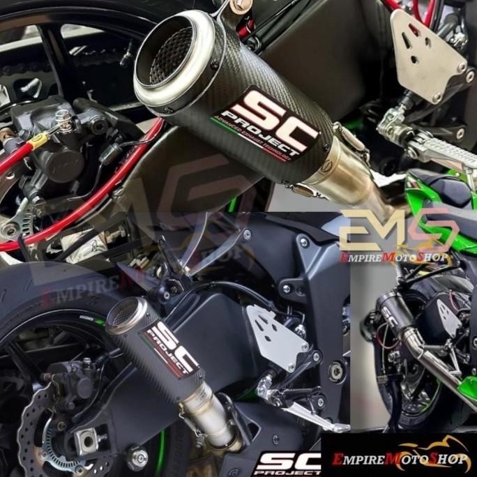 SC Project Knalpot ZX6 R ZX 6 R ZX636 ZX 636 CRT Carbon 2019 Up